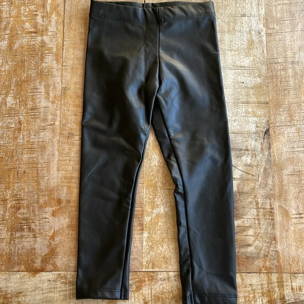 NWOT H&M pleather leggings 3t
